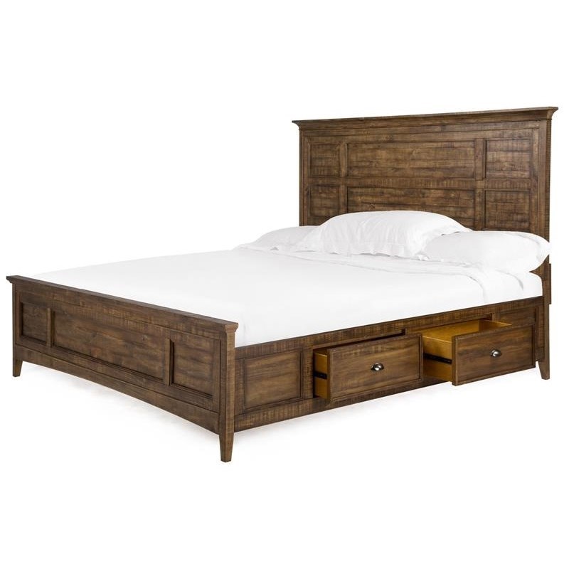 Magnussen Home Bay Creek Bedroom Traditional King Panel Bed with